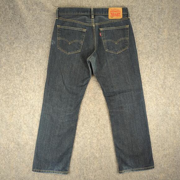Levis 559 Jeans Mens 32x30 Blue Straight Leg Denim Mid Rise Classic Fit - Picture 2 of 11